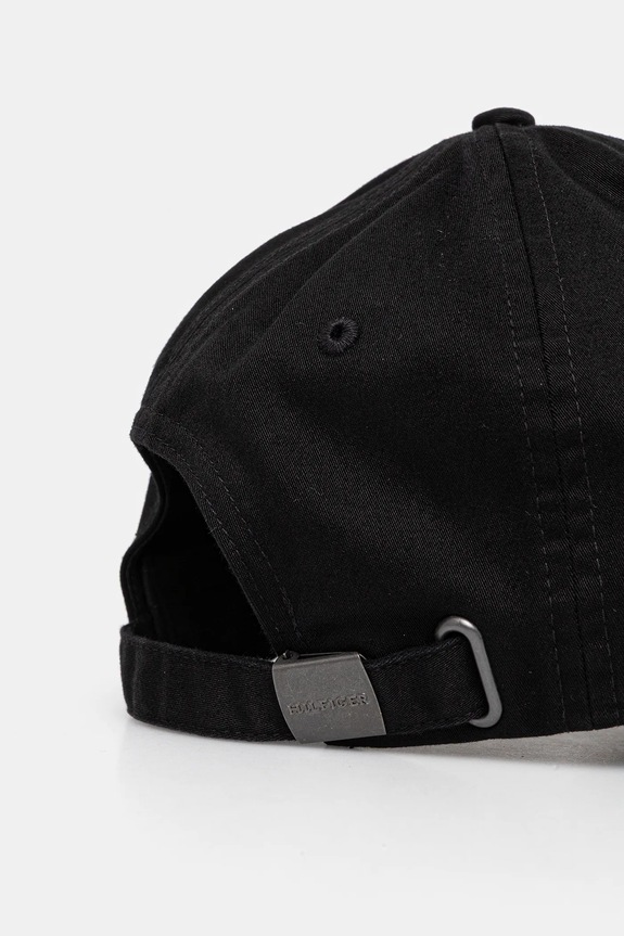 Akcesoria Tommy Hilfiger czapka z daszkiem bawełniana AM0AM13165 czarny