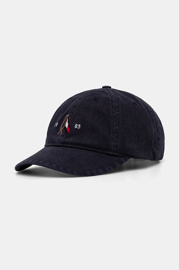 Kšiltovka Tommy Hilfiger bavlna námořnická modř AM0AM13348