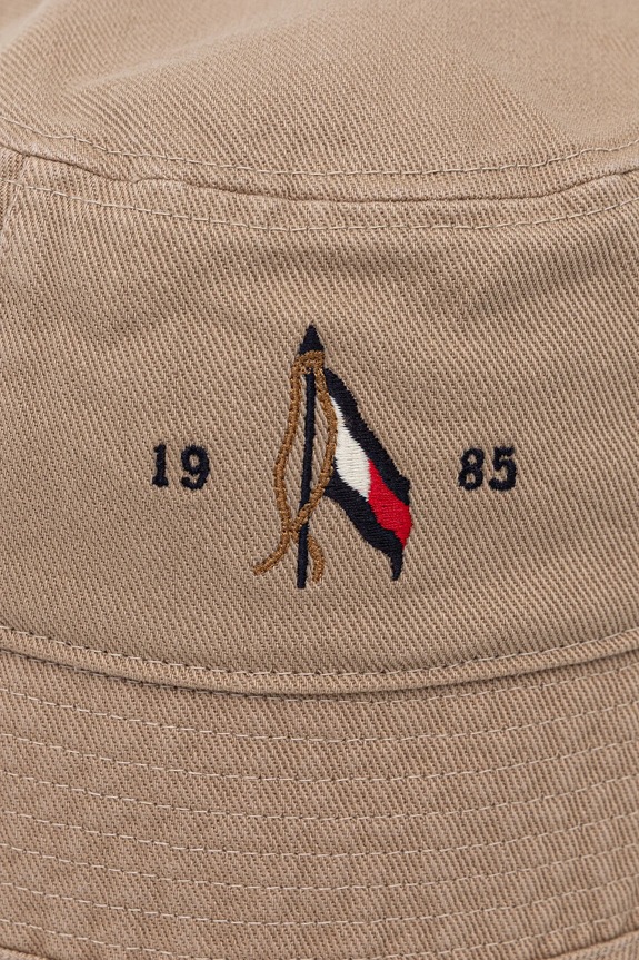 Pamučni šešir Tommy Hilfiger AM0AM13384 zelena SS25