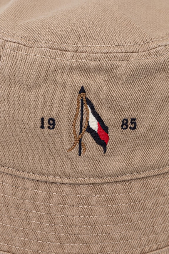 Pamučni šešir Tommy Hilfiger AM0AM13384 zelena SS25