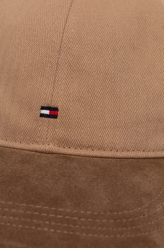 Doplnky Bavlnená šiltovka Tommy Hilfiger AM0AM13385 hnedá