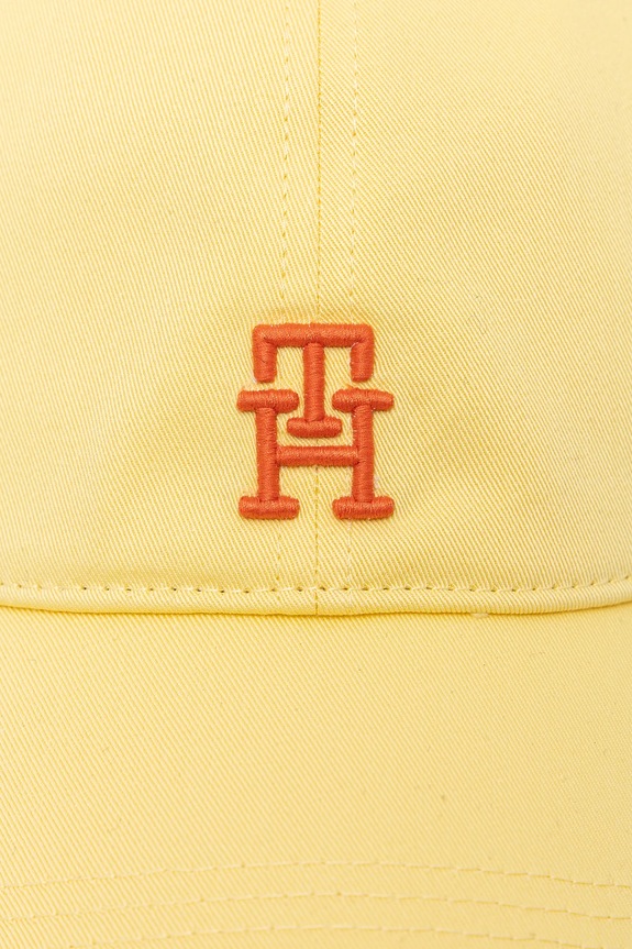 Tommy Hilfiger berretto da baseball in cotone AM0AM13542 giallo SS25