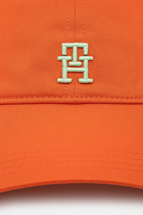 Tommy Hilfiger berretto da baseball in cotone AM0AM13542 arancione SS25