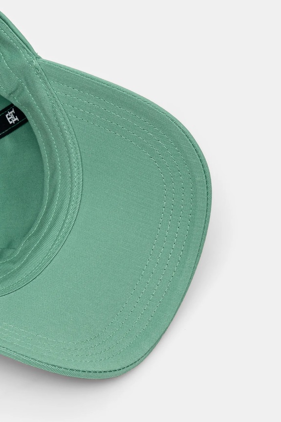 Tommy Hilfiger berretto da baseball in cotone verde AM0AM13542