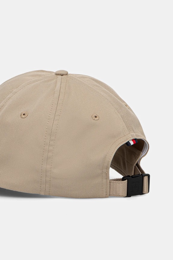 Akcesoria Tommy Hilfiger czapka z daszkiem bawełniana AM0AM13542 beżowy
