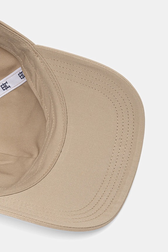 Tommy Hilfiger czapka z daszkiem bawełniana beżowy AM0AM13542