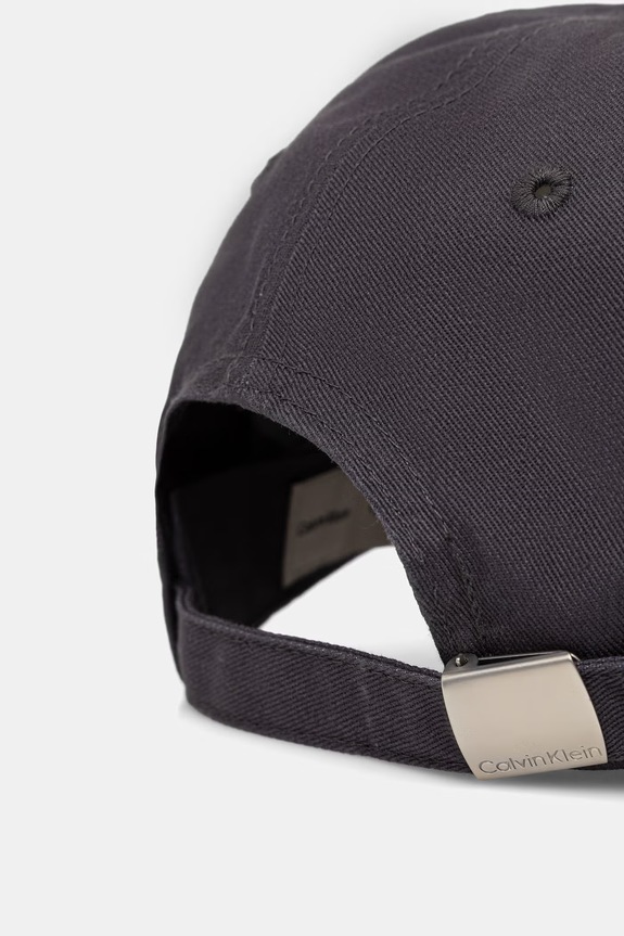 Akcesoria Calvin Klein czapka z daszkiem męska bawełniana LV04G5004G granatowy