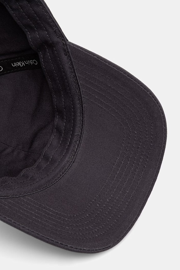 Calvin Klein czapka z daszkiem męska bawełniana granatowy LV04G5004G