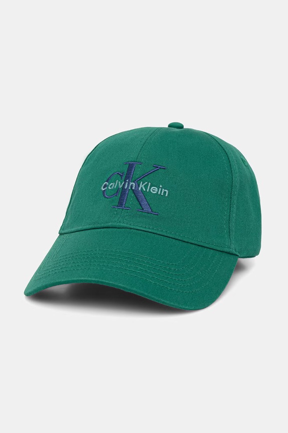 Calvin Klein șapcă pentru bărbați de bumbac verde LV04G5004G