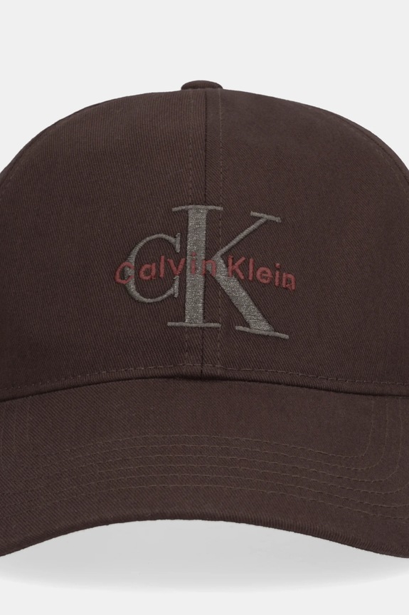 Calvin Klein șapcă pentru bărbați din bumbac LV04G5004G maro SS26