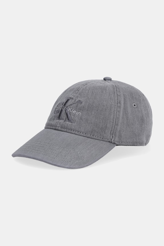 Calvin Klein Baseballová čepice pánská džínová šedá LV04G5007G