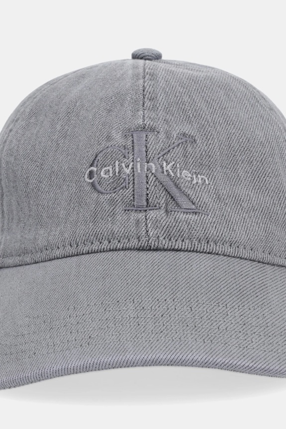 Calvin Klein Baseballová čepice pánská džínová LV04G5007G šedá AW25