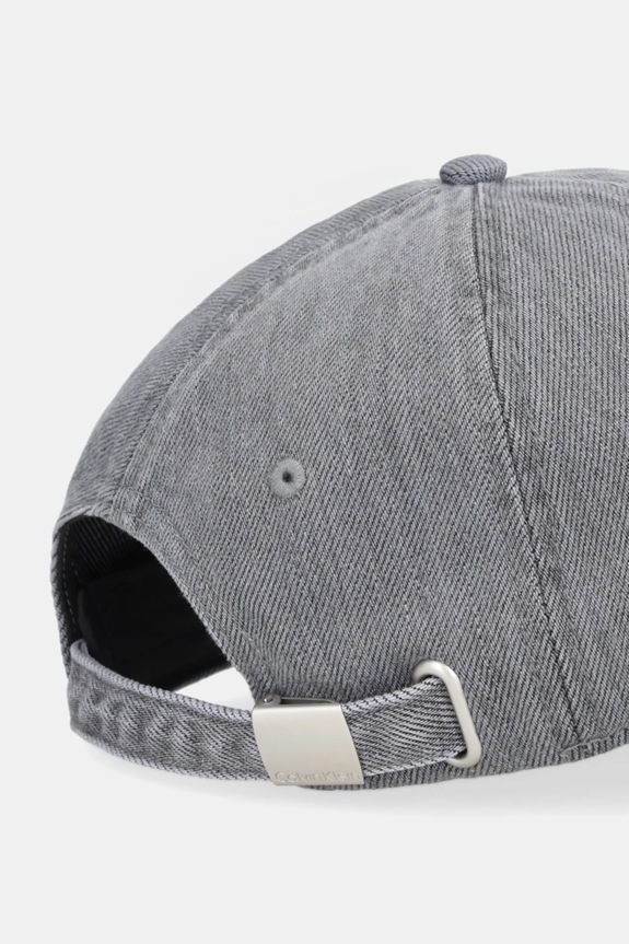 Doplňky Calvin Klein Baseballová čepice pánská džínová LV04G5007G šedá