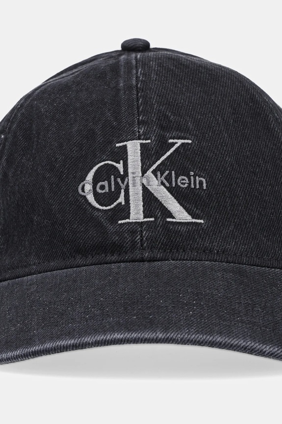 Calvin Klein Baseballová čepice pánská džínová LV04G5007G černá AW25