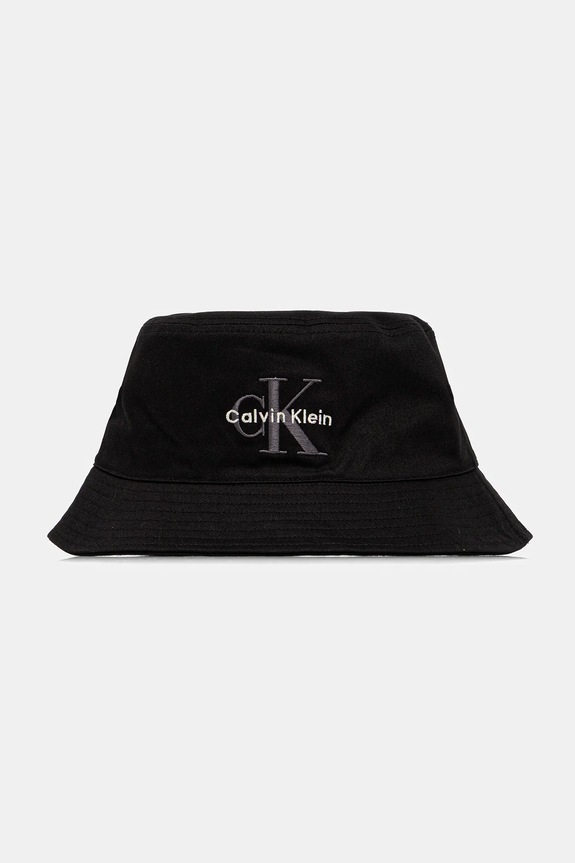 Calvin Klein Jeans Bucket hat bărbătesc din bumbac bumbac negru LV04G5020G