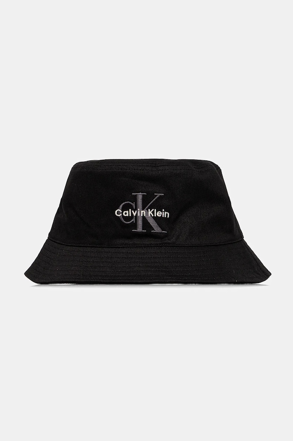 Calvin Klein Jeans Bucket hat bărbătesc din bumbac bumbac negru LV04G5020G