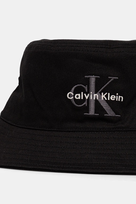 Calvin Klein Jeans Bucket hat bărbătesc din bumbac LV04G5020G negru SS26
