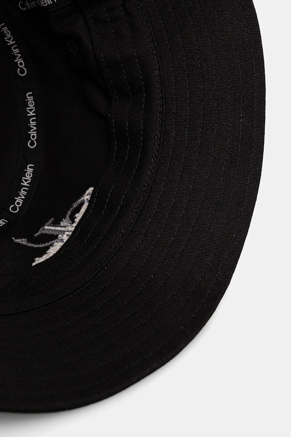 Calvin Klein Jeans Bucket hat bărbătesc din bumbac negru LV04G5020G