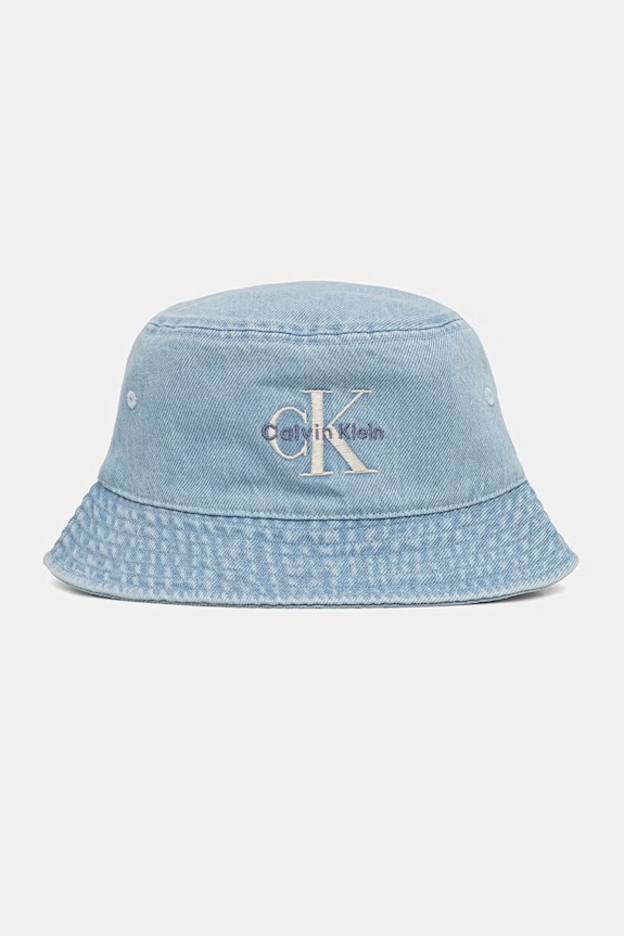 Calvin Klein Jeans klobúk bucket pánsky rifľový modrá LV04G5021G