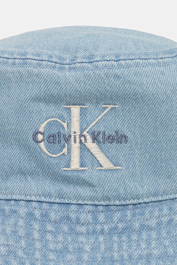 Calvin Klein Jeans klobúk bucket pánsky rifľový modrá LV04G5021G