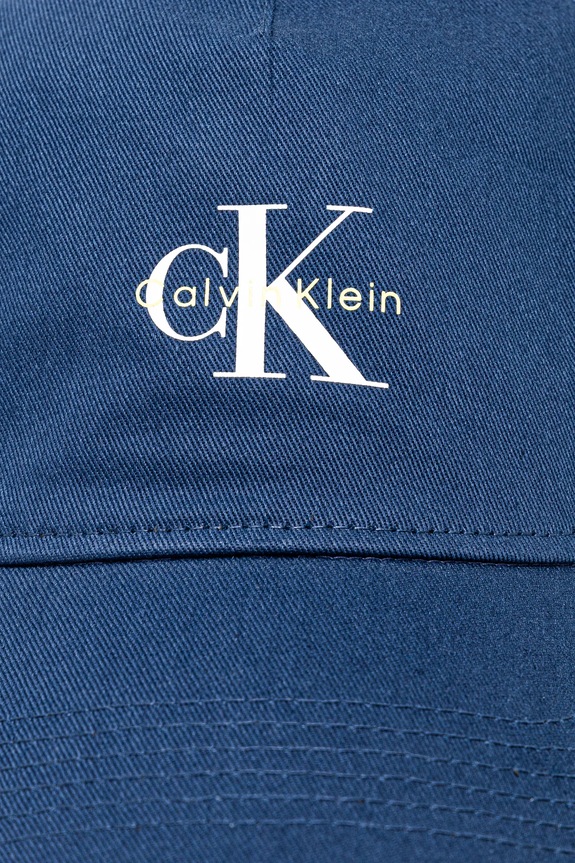 Bombažna bejzbolska kapa Calvin Klein Jeans LV04G5032G mornarsko modra SS25