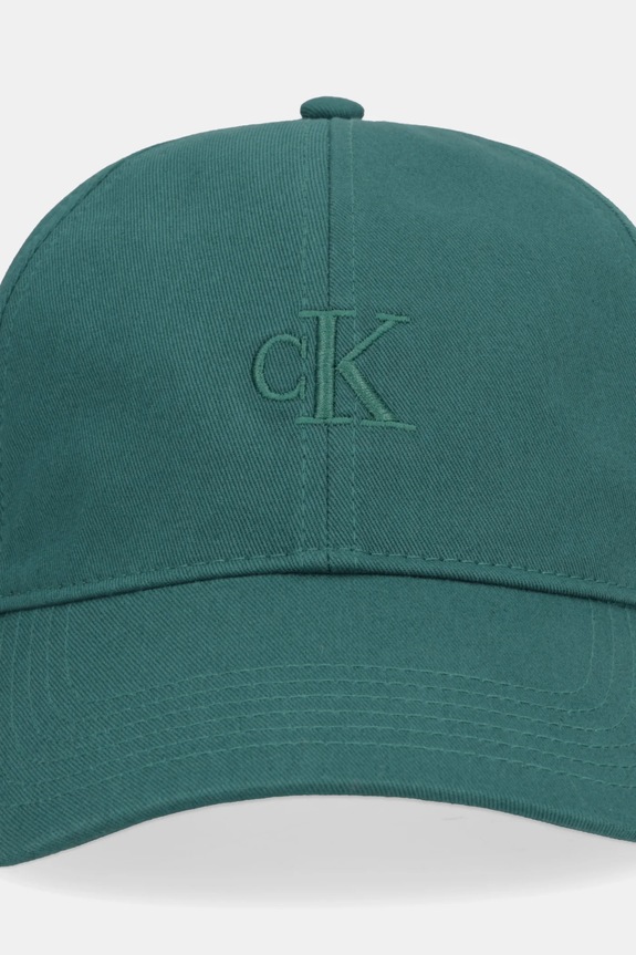 Calvin Klein șapcă bărbați bumbac LV04G5002G turcoaz SS26