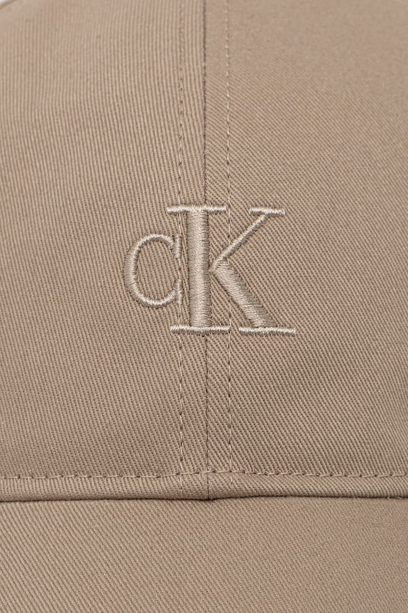 Calvin Klein Kapa sa šiltom za muškarce pamučna LV04G5002G bež SS26