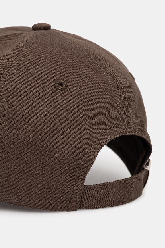 Akcesoria Calvin Klein czapka z daszkiem męska bawełniana LV04G5002G brązowy