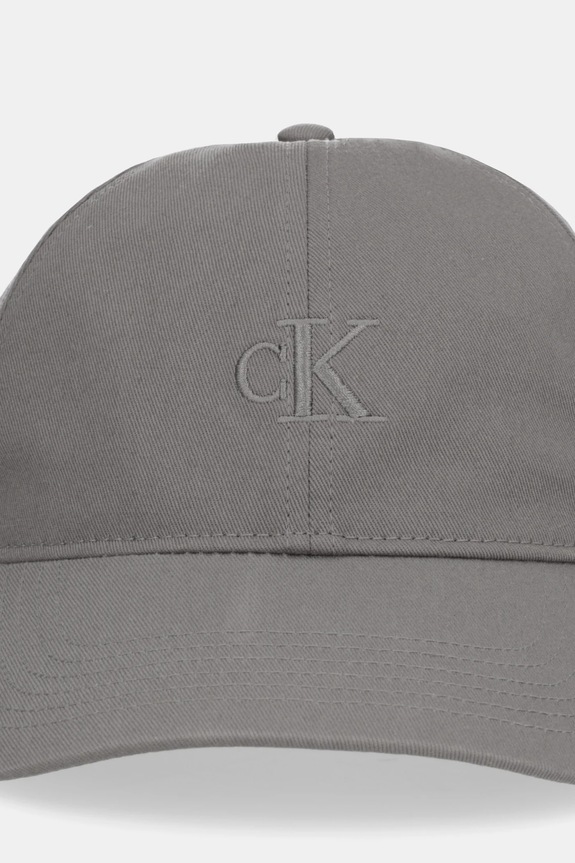 Calvin Klein șapcă bărbați din bumbac LV04G5002G gri SS26