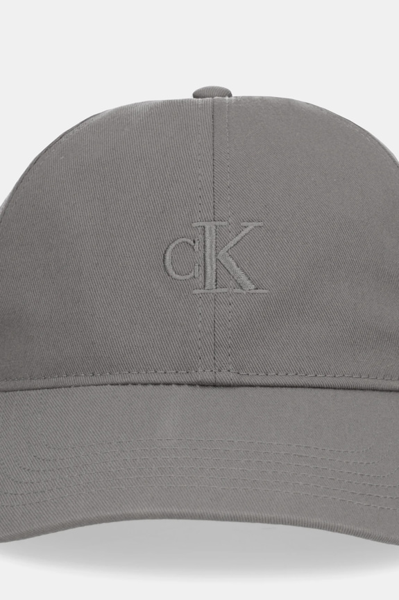 Calvin Klein șapcă bărbați din bumbac LV04G5002G gri SS26