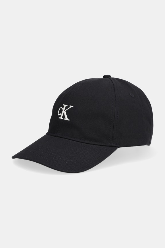 Calvin Klein șapcă bărbați bumbac negru LV04G5002G