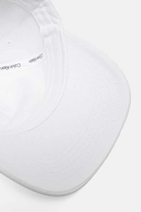 Calvin Klein Jeans șapcă de baseball din bumbac alb LV04G5036G