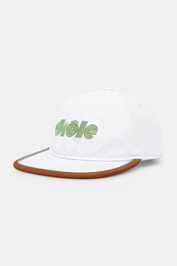 Kapa sa šiltom Drôle de Monsieur La Casquette Drule Tennis bez uzorka bijela G.CP173.CO138.WT