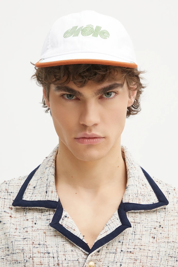 Kapa sa šiltom Drôle de Monsieur La Casquette Drule Tennis G.CP173.CO138.WT bijela