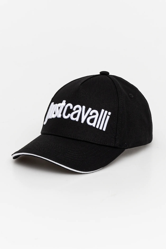 Bavlněná baseballová čepice Just Cavalli bavlna černá 78QAZK30.ZG192
