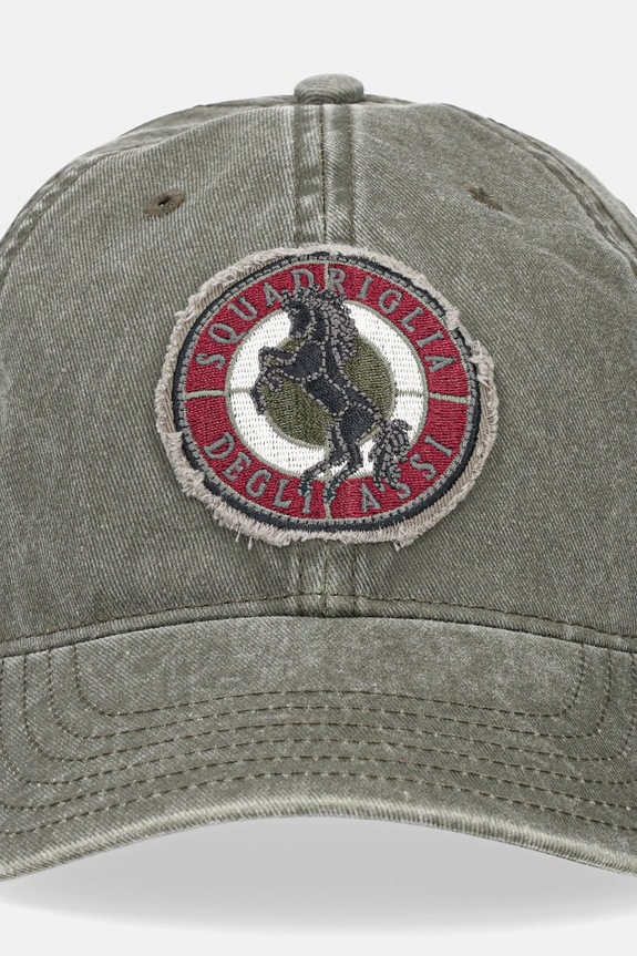 Aeronautica Militare berretto da baseball in cotone HA1211CT2476 verde SS25