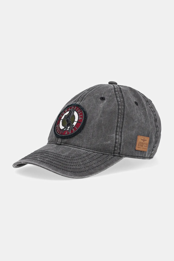 Aeronautica Militare berretto da baseball in cotone cotone nero HA1211CT2476