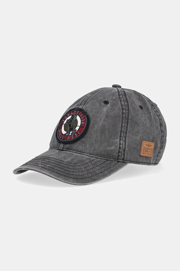 Aeronautica Militare berretto da baseball in cotone cotone nero HA1211CT2476