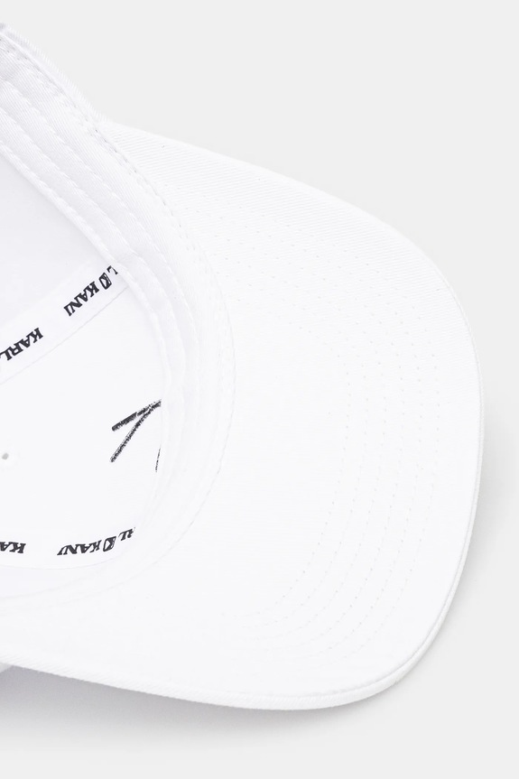Βαμβακερό καπέλο του μπέιζμπολ Karl Kani λευκό 7030247
