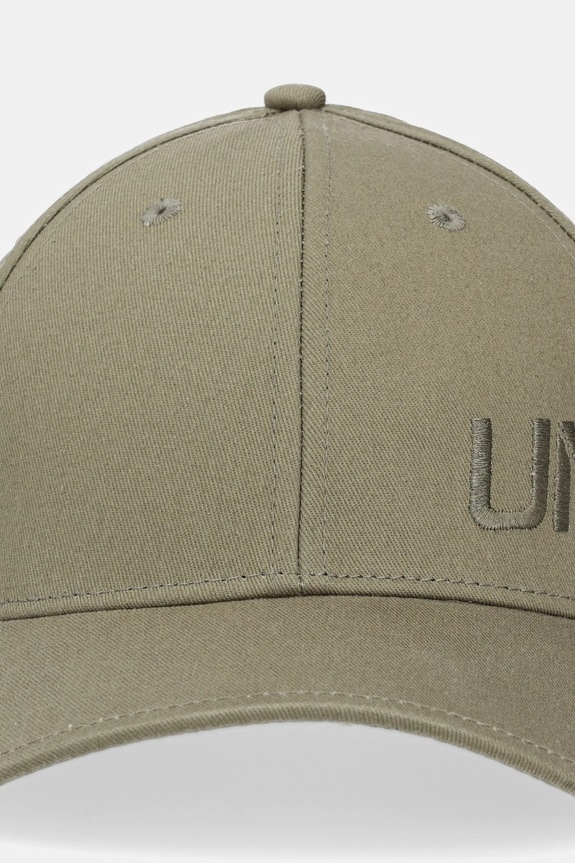 Bavlnená šiltovka United Colors of Benetton 6NFPUA01C zelená SS25