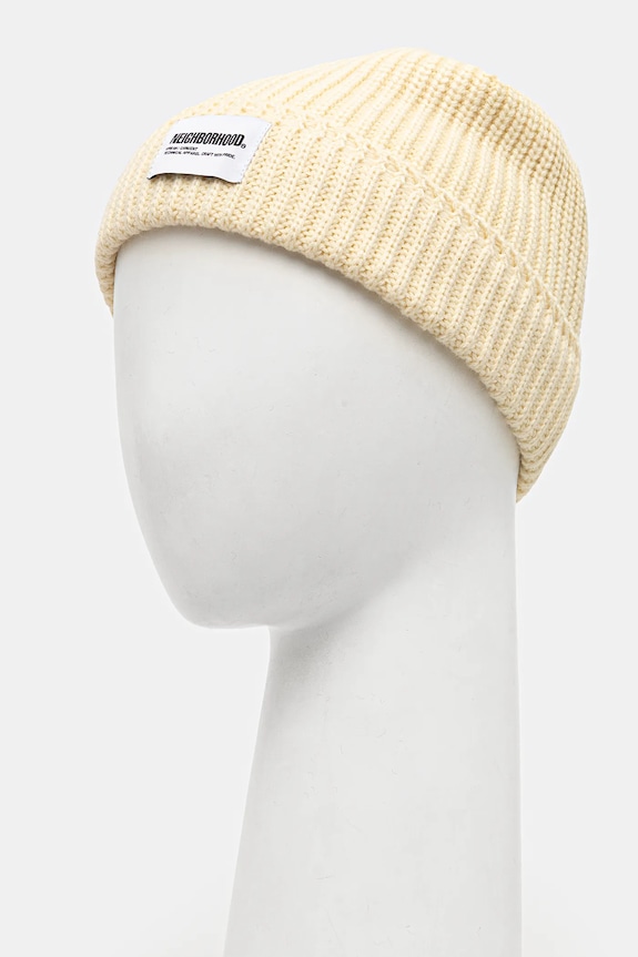 Kapa s dodatkom vune NEIGHBORHOOD Jp Beanie 242FUNH.HT01 bež SS25