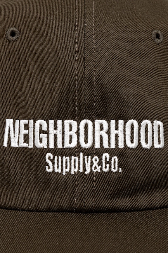 NEIGHBORHOOD czapka z daszkiem bawełniana Dad Cap-1 251YGNH.HT03 zielony SS25