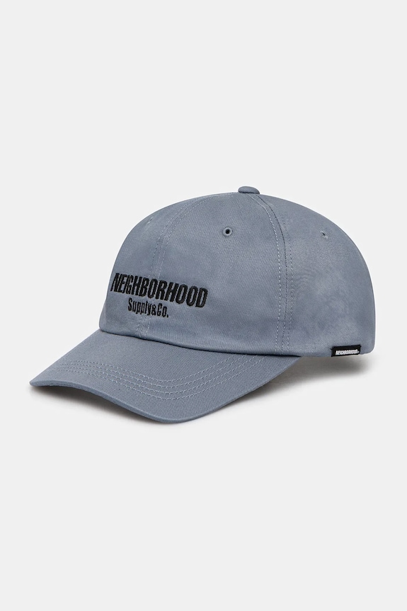 Бавовняна бейсболка NEIGHBORHOOD Dad Cap-1 бавовна блакитний 251YGNH.HT03