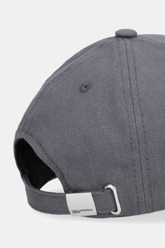 Dodaci Pamučna kapa sa šiltom Karl Lagerfeld Jeans A1W33002 siva