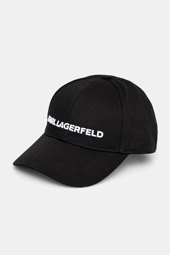 Bavlnená šiltovka Karl Lagerfeld K/ESSENTIAL bavlna čierna A1W33071