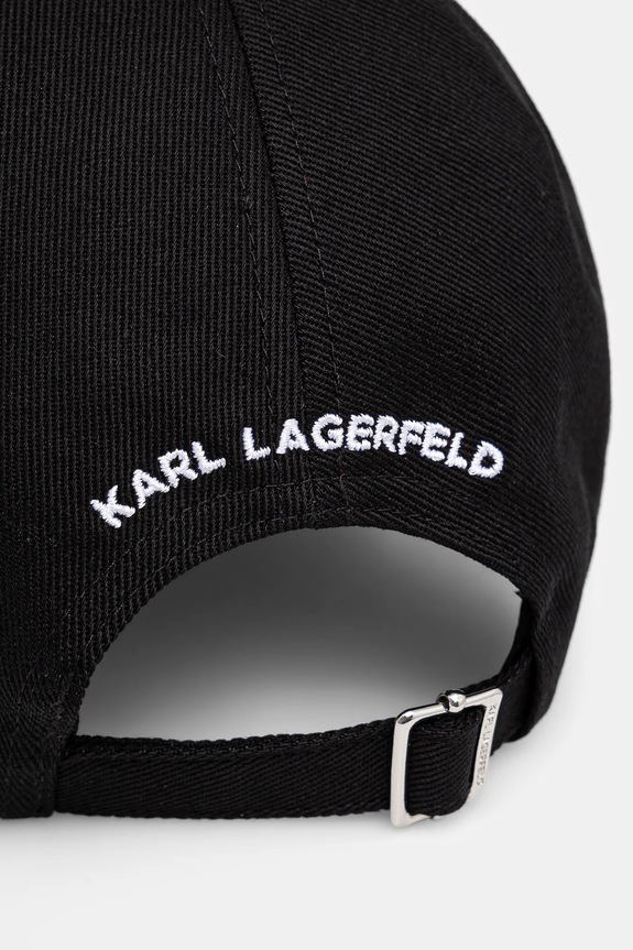 Doplnky Bavlnená šiltovka Karl Lagerfeld K/ESSENTIAL A1W33071 čierna