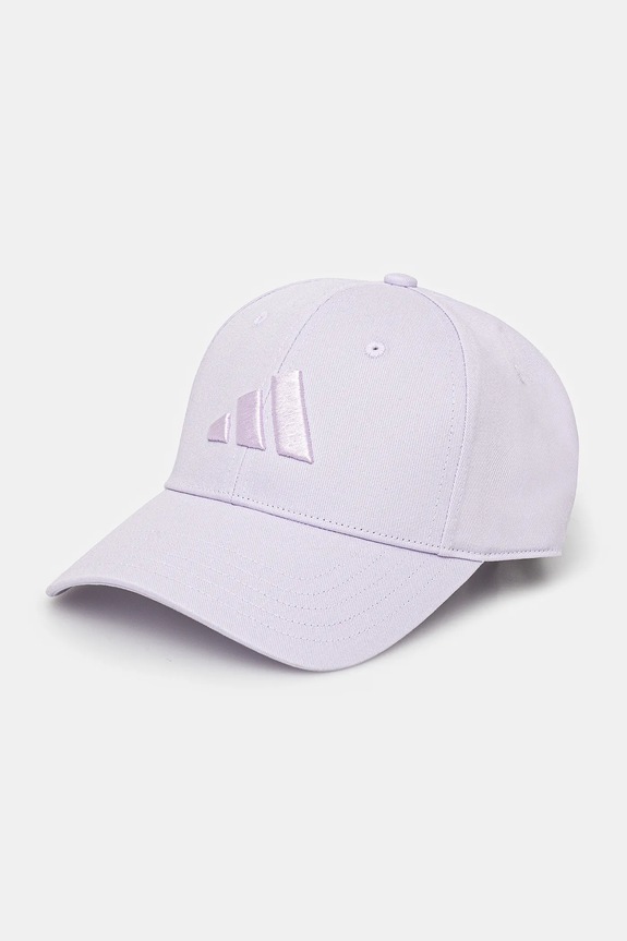 adidas czapka z daszkiem BBALL CAP TONAL bawełna fioletowy JC8880