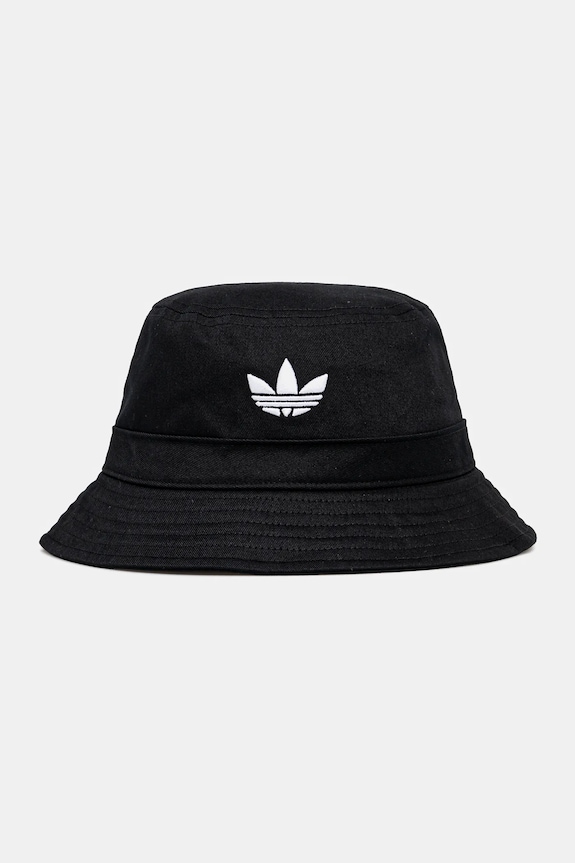 Pamučni šešir adidas Originals Adicolor natpis crna JC6041
