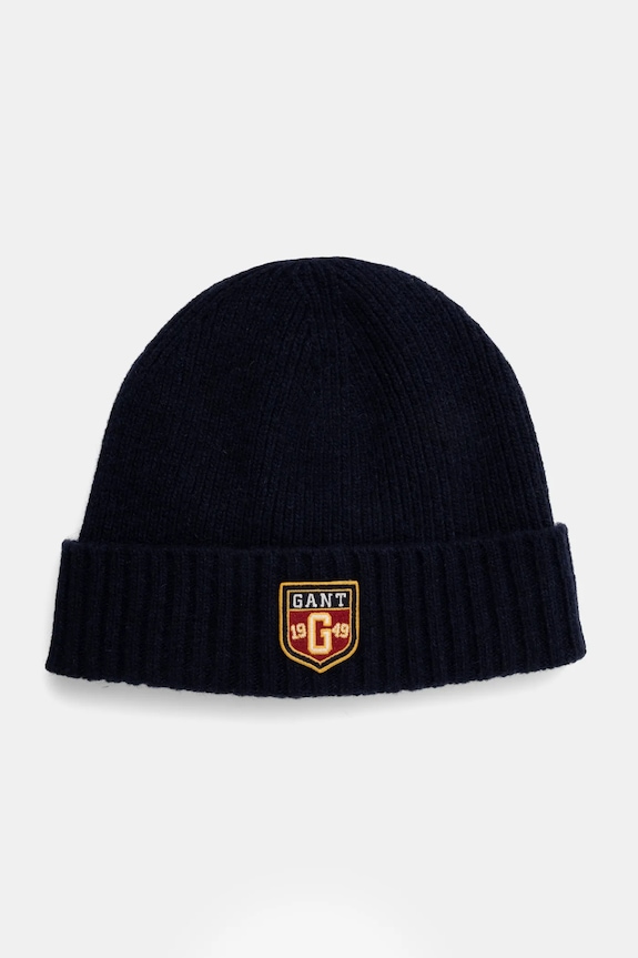 Gant czapka wełniana wełna granatowy 9910038