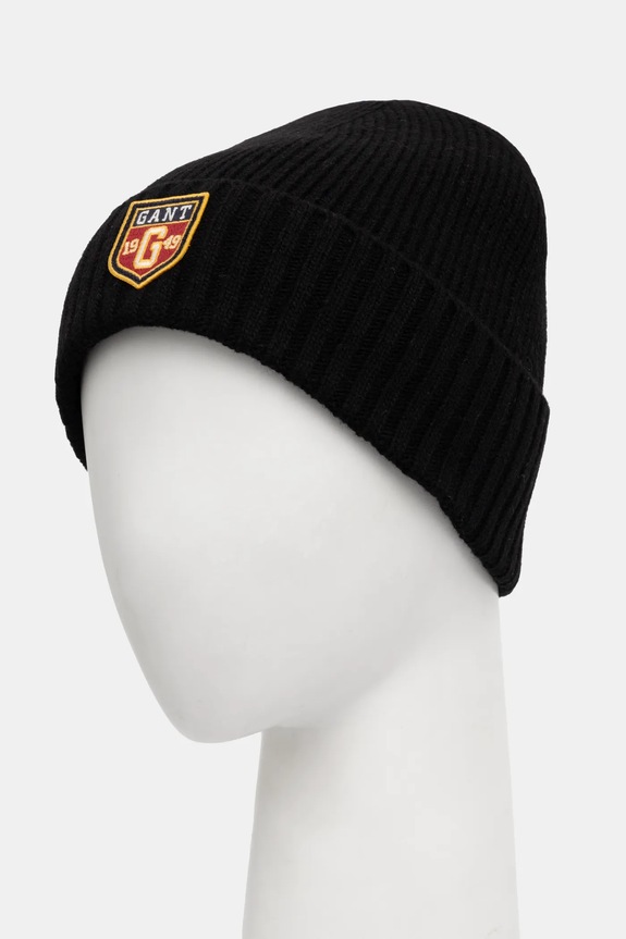 Akcesoria Gant czapka wełniana 9910038 czarny